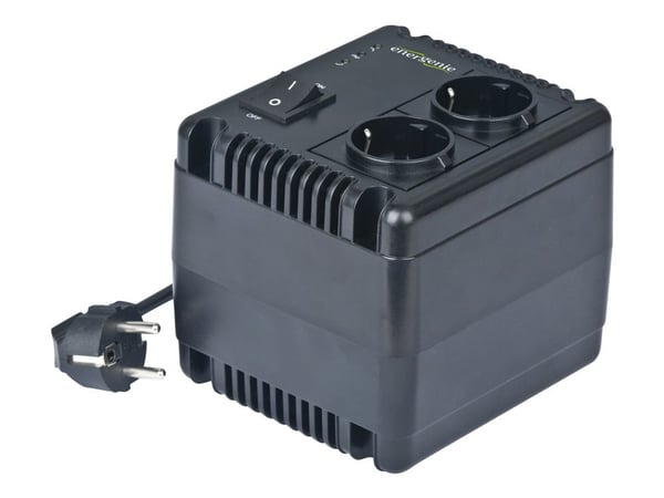 EnerGenie EG-AVR-1001 - Automatisk spenningsregulator - 600 watt - 1000 VA - utgangskontakter: 2