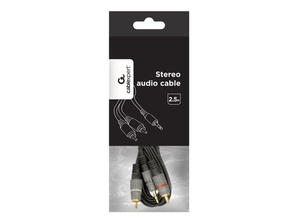 Cablexpert - Lydkabel - mini-phone stereo 3.5 mm hann til RCA x 2 hann - 2.5 m