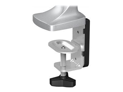 ICY BOX IB-MS504-T - Monteringssett - justerbar arm - for 2 skjermer - svart, sølv - skjermstørrelse: inntil 32" - skrivebordsmonterbar