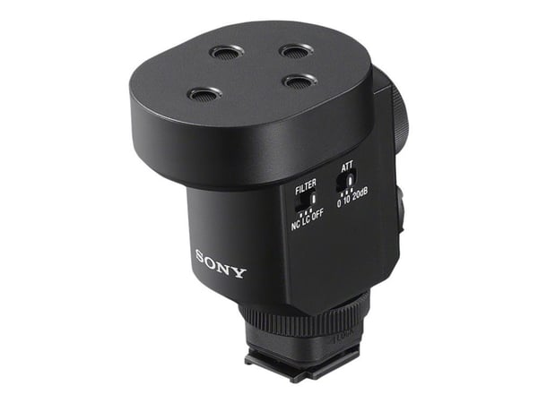 Sony ECM-M1, Digitaalikameran mikrofoni, -20 dB, Musta, 7,2 V, 40 mm, 64,4 mm