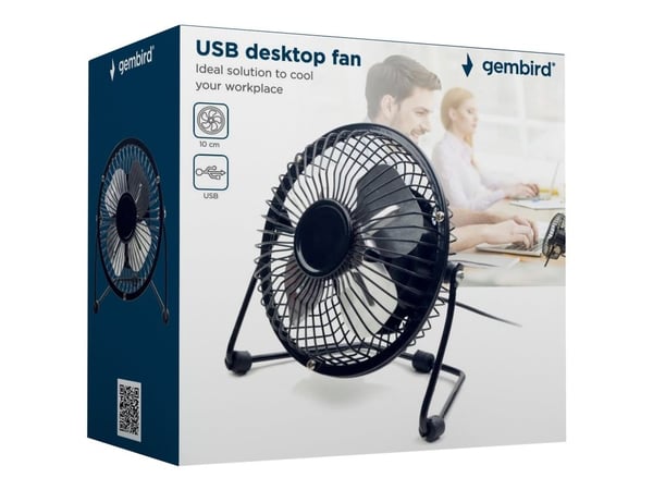 Gembird NF-03 - Jäähdytystuuletin - pöydällä - 10 cm - USB - musta