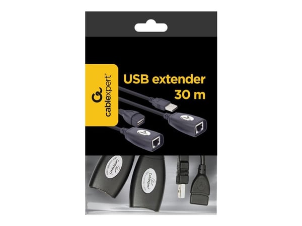 Gembird - USB-utvider - USB - RJ-45 / 4-pins USB type A - opp til 30 m