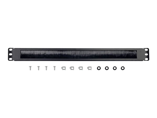 Gembird - Kabelingångspanel med borste, för rack - 1U - 19"