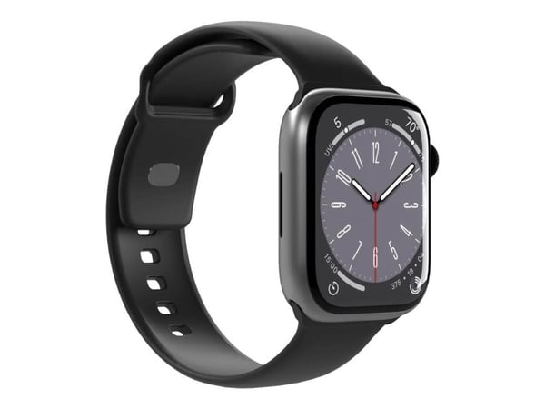 PURO ICON - Elastisk bånd for Apple Watch 38/40/41 mm (S/M & M/L) (svart)