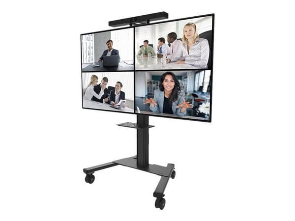 Neomounts AV1-825BL - Monteringskomponent (kamerahylle, hylle) - for videostang - stål - svart - vognmonterbar - for P/N: FL50S-825BL1, FL50S-825WH1