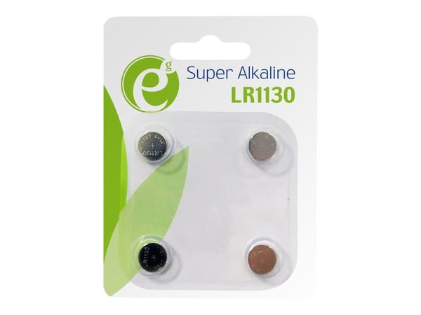 Gembird EnerGenie EG-BA-LR1130-01 - Batteri 4 x LR1130 - Alkalisk - 45 mAh