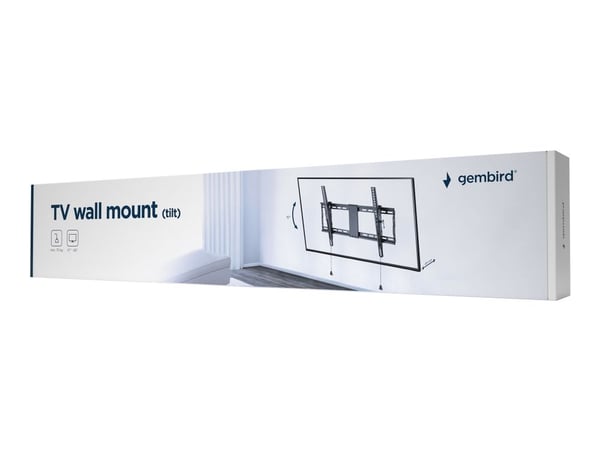 Gembird WM-80T-01 - Monteringssett (veggmontering) - for flatpanel - tilt - stål - finteksturert svart - skjermstørrelse: 37"-80"