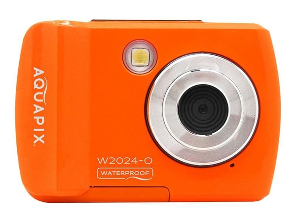 Easypix Aquapix W2024 Splash - Digitalkamera - kompakt - 5.0 MP / 16.0 MP (interpolerat) - 720 p - undervatten upp till 3 m - orange