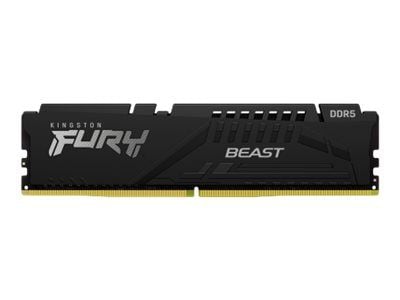 Kingston FURY Beast - DDR5 - sett - 128 GB: 4 x 32 GB - DIMM 288-pin - 5600 MT/s / PC5-44800 - CL40 - 1.25 V - ikke-bufret - on-die ECC - svart