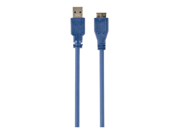 Gembird CCP-MUSB3-AMBM-10 - USB-kaapeli - Micro-USB tyyppi B (uros) - USB tyyppi A (uros) - USB 3.0 - 3 m - muotoiltu