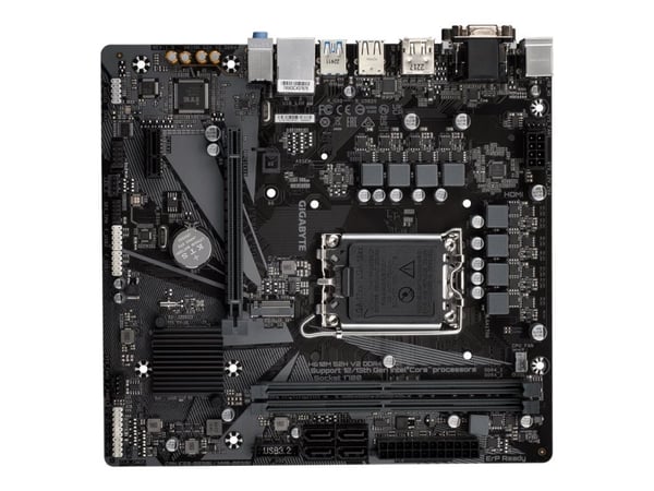 Gigabyte H610M S2H V2 DDR4 - 1.0 - hovedkort - micro ATX - LGA1700-sokkel - H610 Chipset - USB 3.2 Gen 1 - Gigabit LAN - innbygd grafikk (CPU kreve...