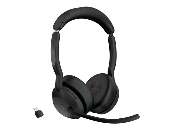 Jabra Evolve2 55, Langaton, Toimisto/puhelukeskus, 20 - 20000 Hz, 130 g, Kuulokkeet, Musta