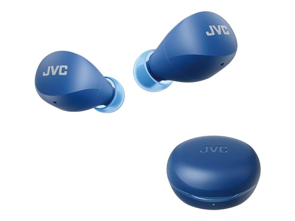 JVC HA-A6T - Gumy Mini - True wireless-hodetelefoner med mikrofon - i øret - Bluetooth - blåbær
