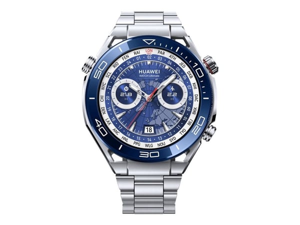 Huawei Watch Ultimate - Smart klocka med rem - titan - stål - handledsstorlek: 140-210 mm - display 1.5" - NFC, Bluetooth - 76 g - voyage blue Huawei Watch Ultimate - Smart klocka med rem - titan - stål - handledsstorlek: 140-210 mm - display 1.5" - NFC, Bluetooth - 76 g - voyage blue