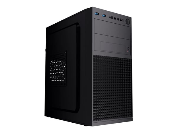 Gembird Fornax K300 - MT - micro ATX - ingen strømforsyning (ATX) - svart - USB/lyd