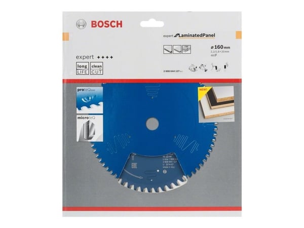 Bosch Expert for Laminated Panel - Sirkelformet sagblad - for kartong, laminerte paneler, wooden composites - 160 mm - 48 tenner