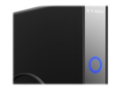 ICY BOX IB-382H-C31 - Förvaringslåda - 2.5", 3.5" - SATA 6Gb/s - USB 3.2 (Gen 2) - svart
