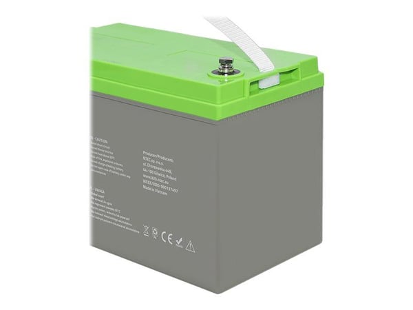 Qoltec - UPS-batteri - 30.5 kg, deep cycle gel - 1 x batteri - gel - 100 Ah