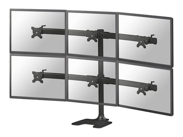 Neomounts FPMA-D700DD6, Vapaasti seisova/holkki, 8 kg, 25,4 cm (10"), 68,6 cm (27"), 100 x 100 mm, Musta