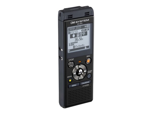 Olympus WS-883 - Taleopptaker - uten operativsystem - 8 GB - svart