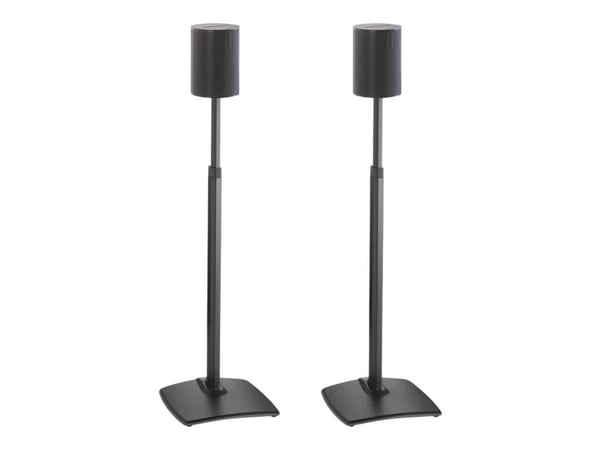 Sanus WSSE1A2 - Stativ - for høyttalere - høydejusterbar - stål, ekstrudert aluminium - svart - plassering på gulv (en pakke 2)