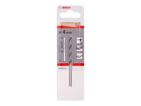Bosch Standard - Bor - for tre, bløtt tre, løvtre - bor - 4 mm - lengde: 75 mm