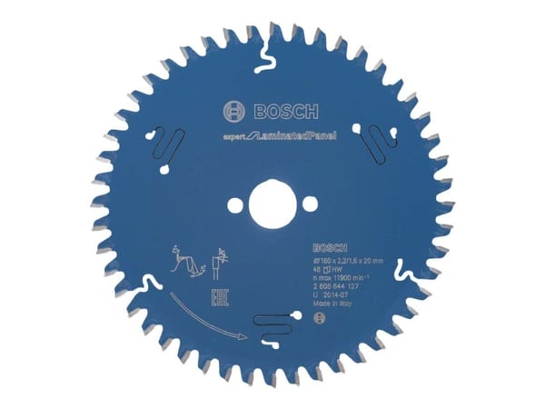 Bosch Expert for Laminated Panel - Sirkelformet sagblad - for kartong, laminerte paneler, wooden composites - 160 mm - 48 tenner