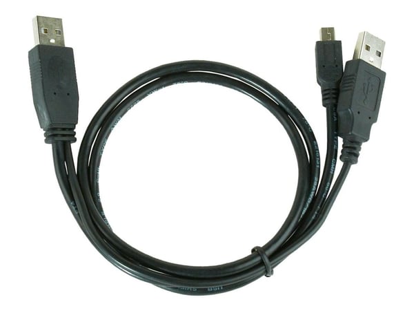 Gembird CCP-USB22-AM5P-3 - USB-kaapeli - mini-USB tyyppi B (uros) - USB (uros) - 90 cm - muotoiltu - musta