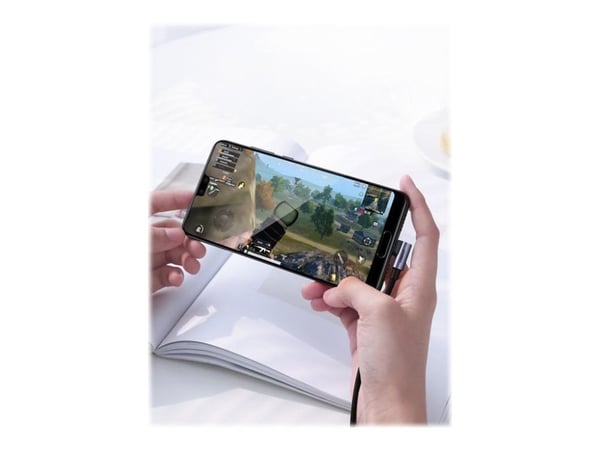USB-C-USB-C-kaapeli, kulma UGREEN QC 3.0 PD 3A 60W 1m (musta)
