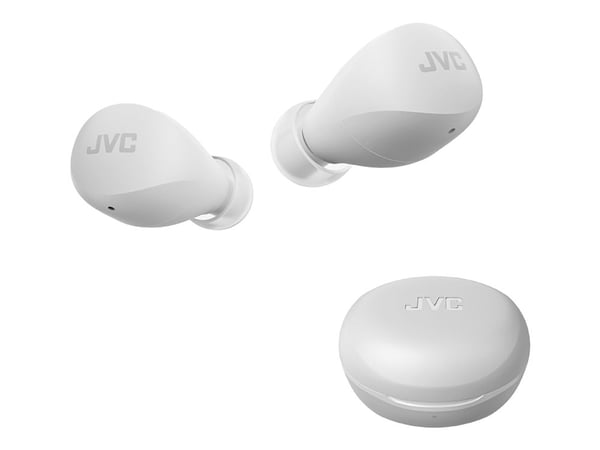 JVC HA-A6T - Gumy Mini - True wireless-hodetelefoner med mikrofon - i øret - Bluetooth - kokosnøtthvit