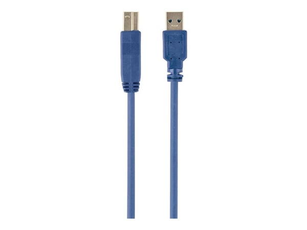 Gembird - USB-kaapeli - USB Type A (han) til USB Type B (han) - USB 3.0 - 3 m - formet - blå