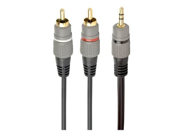Cablexpert - Lydkabel - mini-phone stereo 3.5 mm hann til RCA x 2 hann - 2.5 m
