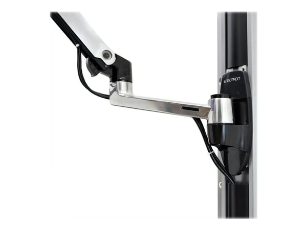 Ergotron LX - Monteringssett (veggmontering, skjermarm) - for LCD-skjerm - aluminium - polert aluminium - skjermstørrelse: inntil 34"