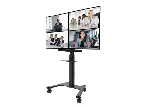 Neomounts AV1-825BL - Monteringskomponent (kamerahylle, hylle) - for videostang - stål - svart - vognmonterbar - for P/N: FL50S-825BL1, FL50S-825WH1