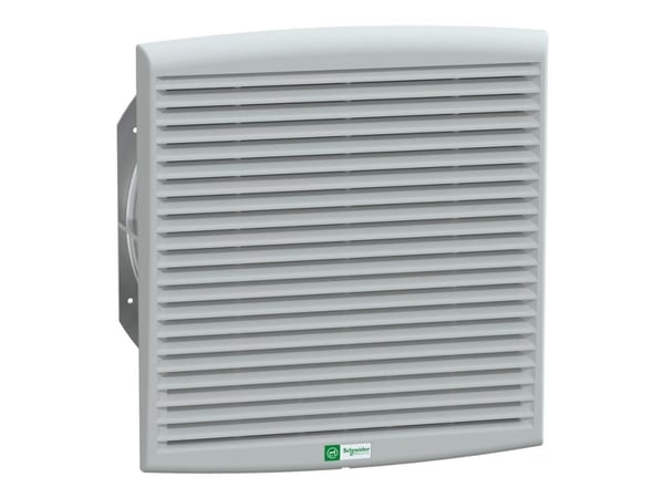 Schneider ClimaSys - Integrering för rackventilation - med utloppsgaller och G2-filter, 850 m³/h, IP54 - AC 230 V - grå, RAL 7035