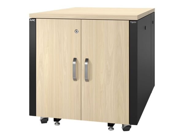 APC NetShelter - Rack (vertikal) - ljudisolerad - AC 100-230 V - lönn - 12U - 19" - för P/N: SMTL1500RMI3UC, SRT2200RMXLAUS, SRTL3KRM1UC, SRTL3KRM1...