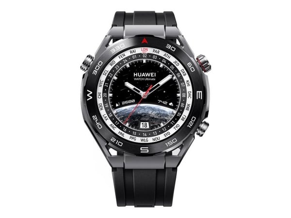 Huawei Watch Ultimate - Smartklokke med stropp - Hydrogenated Nitrile Butadiene Rubber (HNBR) - håndleddstørrelse: 140-210 mm - display 1.5" - NFC,...