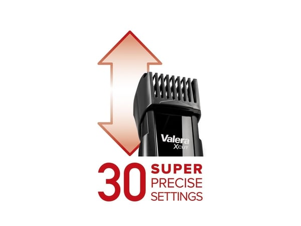 Valera X-Cut, Sort, 1,5 cm, 0,5 mm, 3,2 cm, Rustfrit stål, Vekselstrøm/batteri