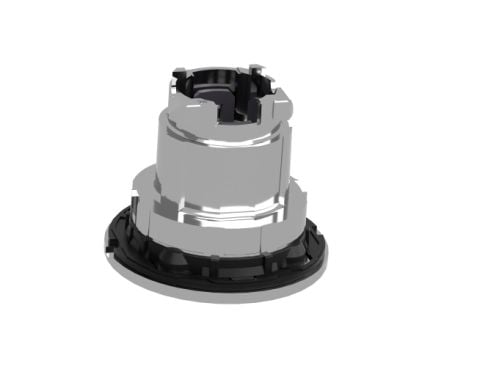 Schneider Electric ZB4F, Nappi, Oranssi, Universal LED, IP66, IK06, Luokka I