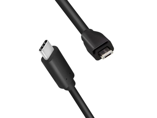 LogiLink USB 2.0 kaapeli, C/M zu Micro-USB/M 1.00m schwarz