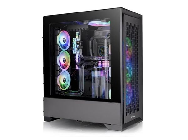 Thermaltake CTE T500 Air - FT - utvidet ATX (E-ATX) - sidepanel med vindu (herdet glass) - ingen strømforsyning (PS/2) - svart - USB/lyd