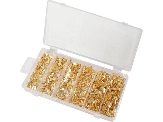 Yato YT-068684, Kutistemuoviliitin, Messinki, Kulta, 600 kpl, Laatikko