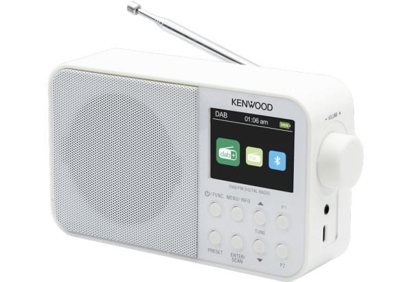 Kenwood CR-M30DAB-W, Bærbar, Digitalt, DAB, DAB+, FM, 87,5 - 108 MHz, 174,928 - 239,2 MHz, 3,2 W