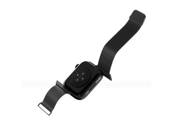 Puro Milanese Magnetic Band - ruostumattomasta teräksestä valmistettu ranneke Apple Watchille 38/40/41 mm (musta)