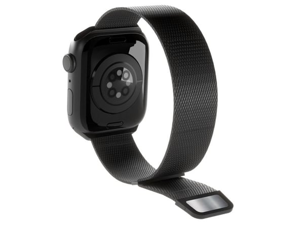 Puro Milanese Magnetic Band - ruostumattomasta teräksestä valmistettu ranneke Apple Watchille 38/40/41 mm (musta)