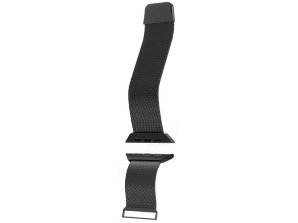 Puro Milanese Magnetic Band - ruostumattomasta teräksestä valmistettu ranneke Apple Watchille 38/40/41 mm (musta)