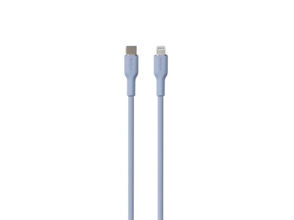 PURO PUCAPLTUSBCICONLBLUE, 1,5 m, Lightning, USB C, Hankjønn, Hankjønn, Blå