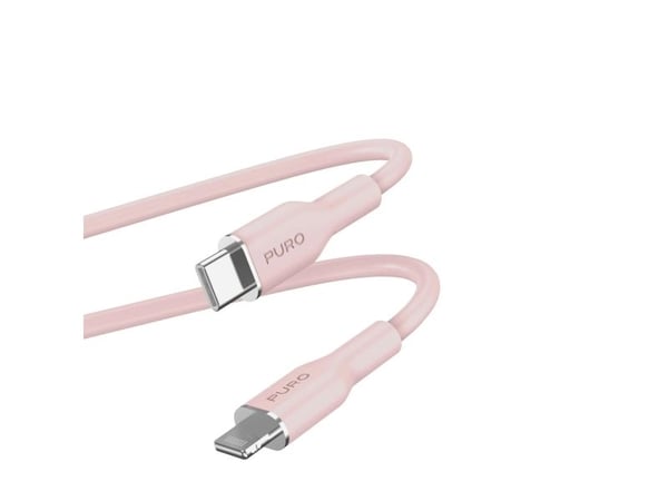 PURO PUCAPLTUSBCICONROSE, 1,5 m, Lightning, USB C, Hankjønn, Hankjønn, Rosa