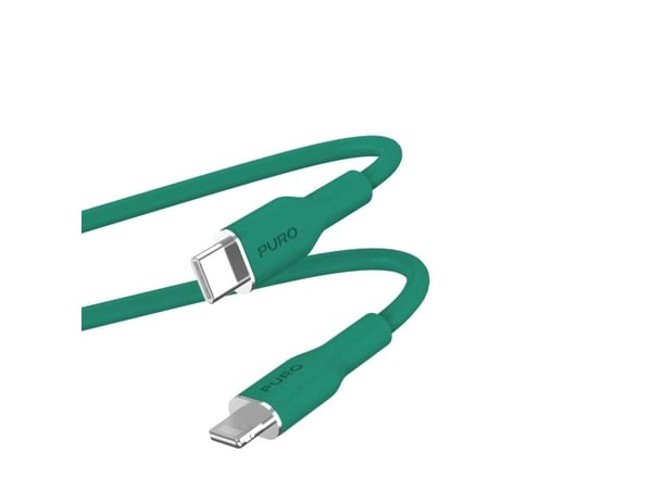 PURO PUCAPLTUSBCICONDKGRN, 1,5 m, Lightning, USB C, Hankjønn, Hankjønn, Grønn