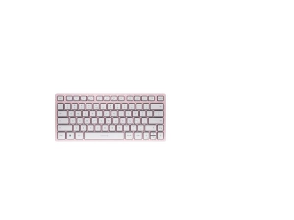 CHERRY KW 7100 MINI BT, Langaton, Bluetooth, Näppäimen saksikytkin, QWERTY, Vaaleanpunainen